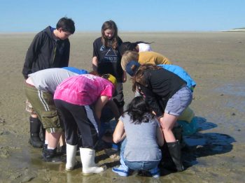 A group of students in Nature's Classroom