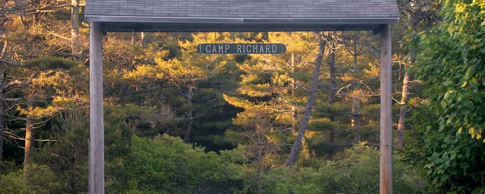 The entry to Boy Scout Camp Richard